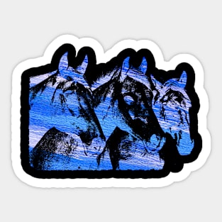 Horses Sticker